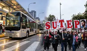 Metropolitano: ATU anuncia cambios en la ruta A debido a la presencia de manifestantes del SUTEP en el Centro de Lima