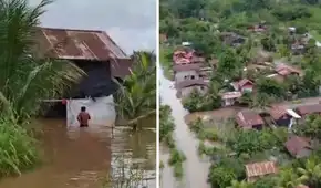 Desborde del río Iscozacín inunda viviendas, cultivos y paraliza actividades locales en Oxapampa