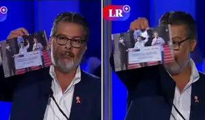 Llaman la atención al médico José Recoba de FP por mostrar foto de Pedro Castillo durante el debate