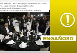 Foto no muestra a líderes de Hamás “comiendo felices" en Qatar en medio de la guerra con Israel