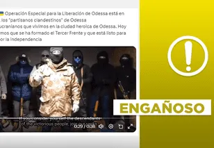 Video no muestra reciente "operación para la independencia de Odesa", en Ucrania