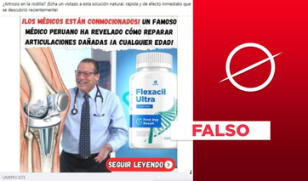 Doctor Tomás Borda no anunció remedio Flexacil Ultra para curar la artrosis