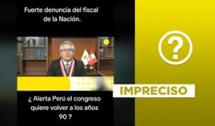 Pronunciamiento del fiscal de la Nación interino, Juan Carlos Villena, no es actual