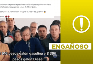 Video no expone a Gustavo Petro prometiendo en campaña congelar el precio de la gasolina
