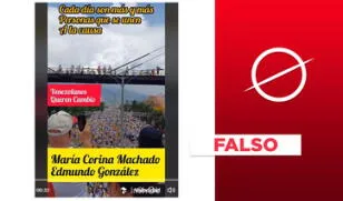 Video no expone marcha a favor de María Corina Machado y Edmundo González en Venezuela