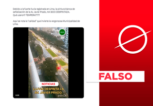 Cebras de tránsito en la av. Javier Prado no han sido despintadas por lluvias