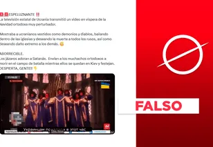 Ucrania no transmitió video en Navidad que muestra diablos bailando en una iglesia