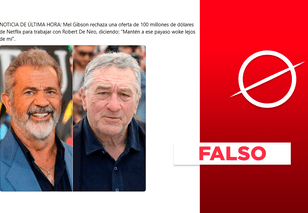 Mel Gibson no rechazó oferta de $/100 millones de Netflix para trabajar con Robert De Niro