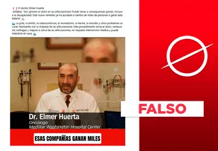 Doctor Elmer Huerta no promueve producto para "curar la artritis": video fue hecho con IA