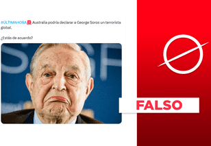 Australia no declaró a George Soros como "terrorista global"