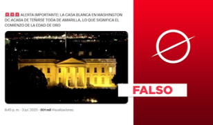 La Casa Blanca no se tiñó de amarillo en la víspera del Día de la Independencia de EEUU: foto es de 2021