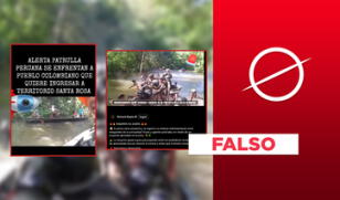Este video no muestra enfrentamiento entre soldados peruanos y nativos colombianos en la Isla Chinería