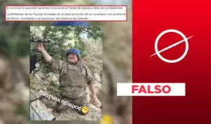 Video no muestra a soldado ucraniano con síndrome de Down jugando con un dron militar: es un montaje