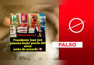 Es falso que José Jerí planteó la reducción del precio del arroz y de otros productos de primera necesidad
