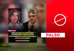 Es falsa la versión que afirma que José Domingo Pérez pidió 35 años de cárcel para Dina Boluarte por muertes en protestas sociales