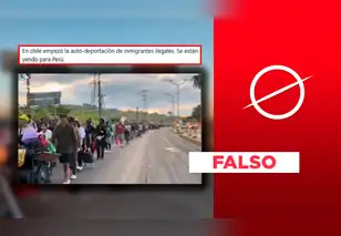 Este video no muestra una caravana migrante en la frontera Perú-Chile: fue grabado en México en octubre