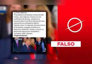 Es falso que Donald Trump hablara de Alberto Fujimori como ejemplo político en Latinoamérica: la imagen fue manipulada
