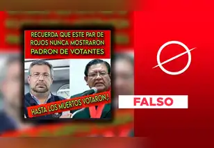 Es falso que los muertos votaron en las Elecciones Generales 2021: rumor fue desmentido por la ONPE
