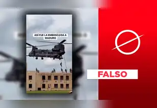 Este video no corresponde a la captura de Nicolás Maduro en Venezuela: se trata de una demostración militar en Estados Unidos