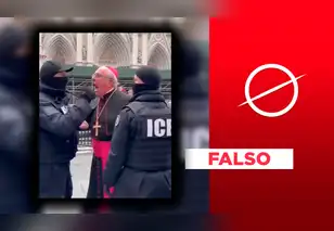 No es real este video de un obispo enfrentándose a agentes del ICE: fue generado con inteligencia artificial