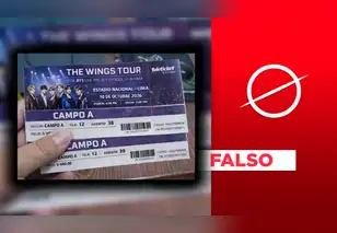 Son falsas las imágenes que circulan de las supuestas entradas físicas del concierto de BTS en Perú