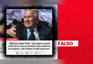 Es falso que Alfonso López Chau dijera "Julio Velarde no sabe lo que hace": es una publicación manipulada