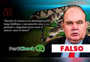 ¿El veneno de la shushupe cura el cáncer? Lo que dijo Rafael López Aliaga es falso y mortal