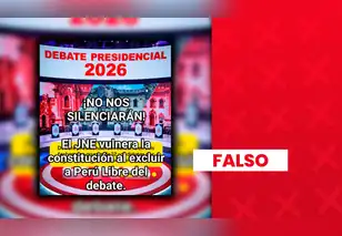 No es correcto afirmar que el JNE excluyó a Perú Libre del debate presidencial