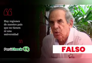 ¿Hay regiones del Perú sin universidades? Es falso lo que dijo el candidato Roberto Chiabra