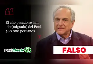 Es falso que en 2025 se haya ido del país medio millón de peruanos, como indicó el candidato Francisco Diez-Canseco