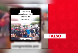 Congresista Ruth Luque sí fue expulsada por manifestantes en Cusco, pero video no es actual: hecho ocurrió en 2023