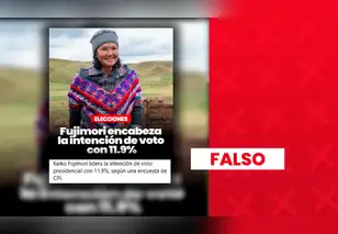 Es falso que Keiko Fujimori lidere encuesta presidencial de CPI con un 11,9%
