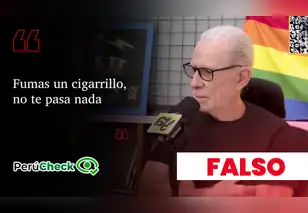 ¿Fumar un cigarrillo no tiene efectos en la salud, como indicó el candidato Ricardo Belmont?