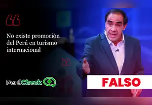 Es falso que en el Perú no exista promoción turística internacional, como indica el plan de gobierno de Yonhy Lescano