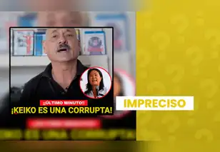 Actor Gustavo Bueno sí advirtió que un gobierno de Keiko Fujimori sería un peligro para la democracia, pero video no es actual: corresponde a las Elecciones 2021