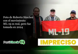 Fotografía de Roberto Sánchez con el movimiento ML-19 es real, pero no actual