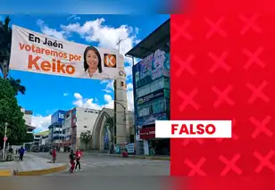 Supuestos carteles de apoyo y rechazo a Keiko Fujimori en Jaén son falsos: imágenes fueron generados con IA