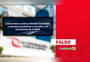 No, la Contraloría no confirmó un ‘fraude’ electoral ni denunció penalmente a Piero Corvetto