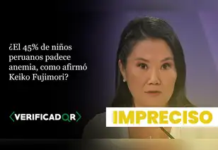Es impreciso que el 45% de niños peruanos padezca anemia, como afirmó Keiko Fujimori