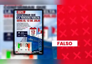Es falso que la ONPE haya anunciado una tercera vuelta presidencial: ley solo contempla dos comicios
