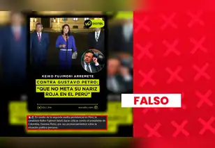 Keiko Fujimori sí cuestionó las declaraciones de Gustavo Petro sobre Perú, pero fue en 2023, no durante la segunda vuelta de 2026