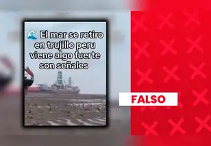 Es falso que el mar se haya retirado en Trujillo tras los recientes terremotos: el video corresponde a India