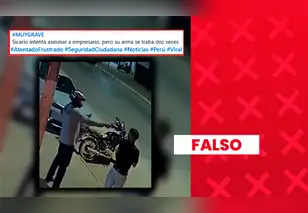 Este video no muestra un intento de asesinato en Perú: el hecho fue registrado en Brasil