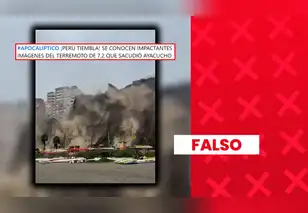 Es falso que este video muestre un deslizamiento causado por el reciente sismo de 7,2 en Ayacucho: en realidad, fue grabado en la Costa Verde y data de 2025