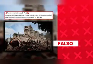 Es falso que esta fotografía retrate los daños estructurales causados por el sismo de magnitud 7,2 en Ayacucho: en realidad, fue captada en Venezuela