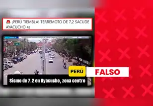 Este video no muestra el terremoto de Ayacucho: las imágenes corresponden al sismo ocurrido en Nepal en 2015