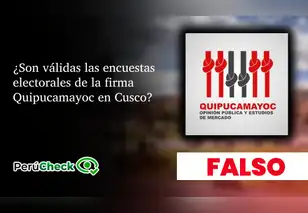 La encuesta de Quipucamayoc no tiene ficha técnica, ni tiene validez ante el JNE
