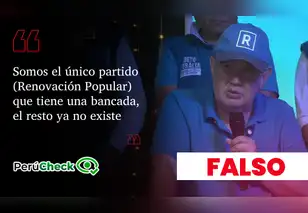 Es falso que Renovación Popular sea el único partido con una bancada en el Congreso, como dijo López Aliaga