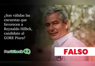 Tres encuestas en Piura que favorecen al candidato a gobernador regional Reynaldo Hilbck son inválidas