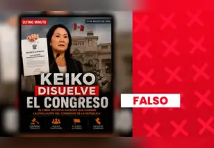 Es falso que Keiko Fujimori haya disuelto el Congreso de la República: La presidenta ha rechazado esa posibilidad